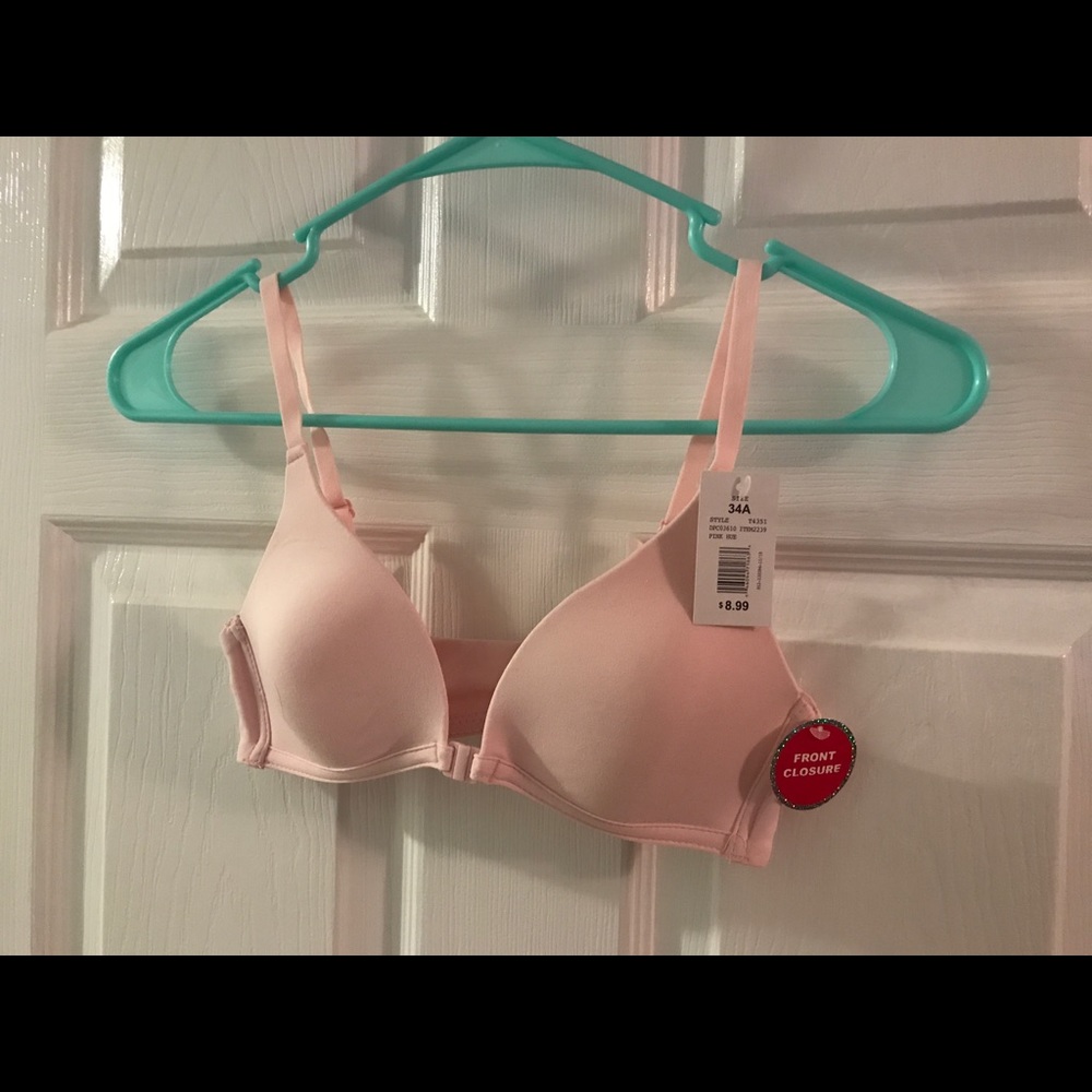 NTW Front-Closure Blush Pink Bra, 34A